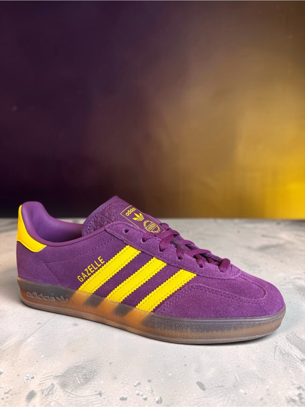 adidas Gazelle Women's Size 6.5 Brand NEW “Rich Mauve Yellow”